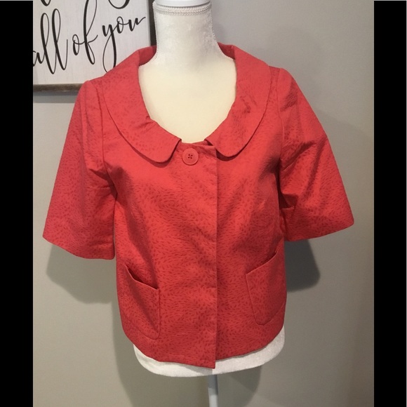 LOFT Jackets & Blazers - Ann Taylor Loft Salmon Jacket. Size 8
